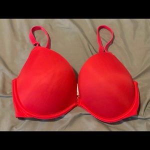 PINK 34DD Wear Everywhere Super Push-up in color Red Pepper